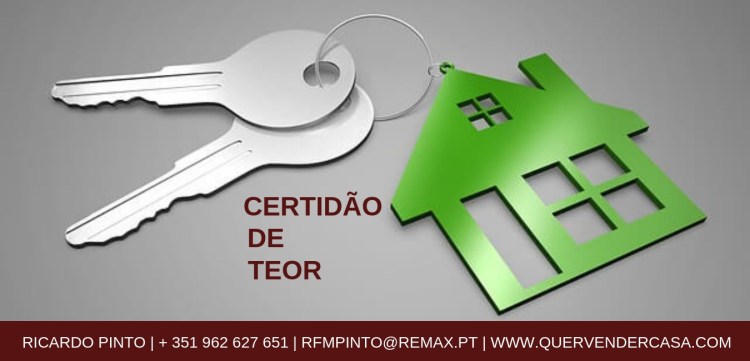 Certidaão de teor