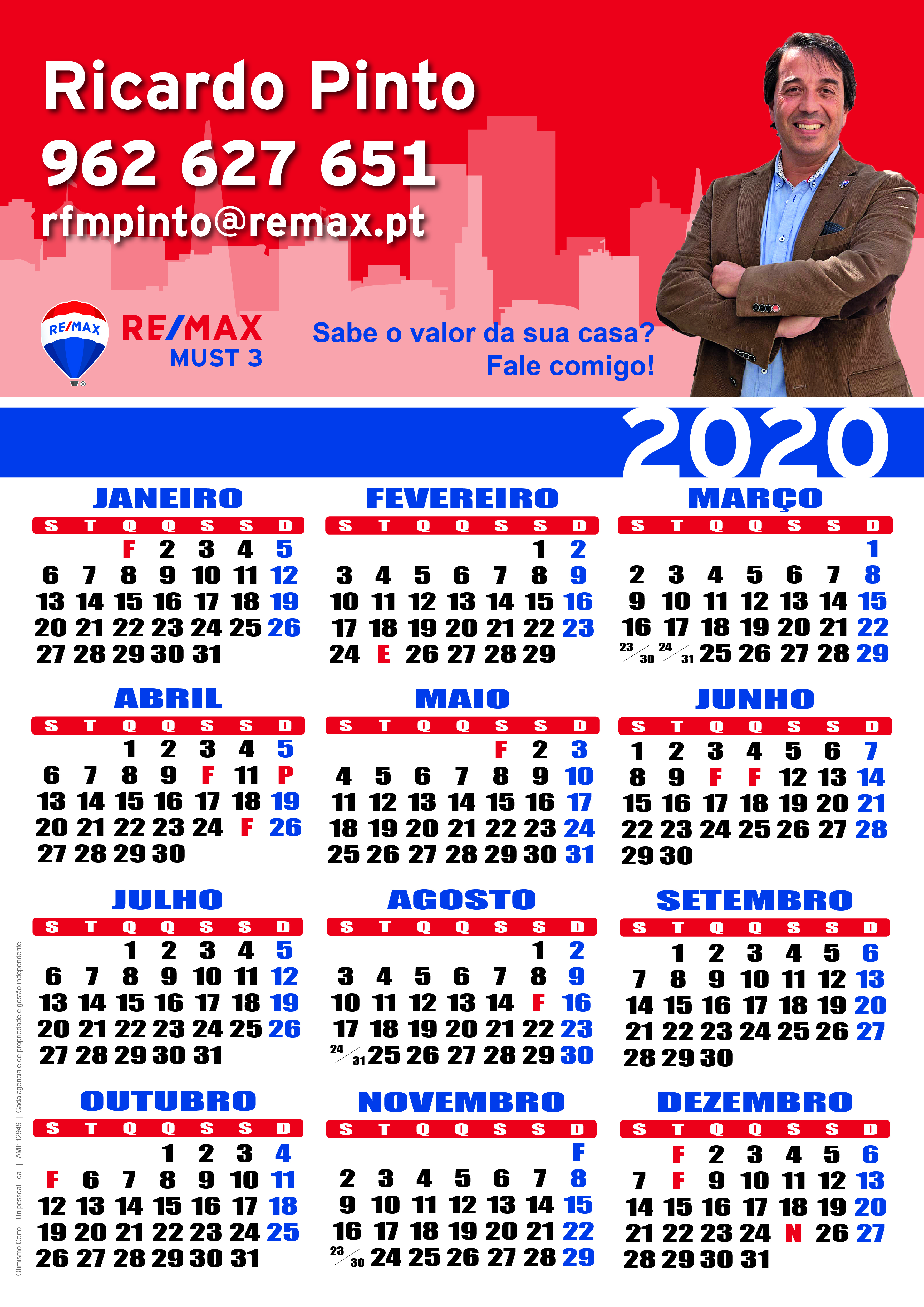 calendario 2020 todos os feriados